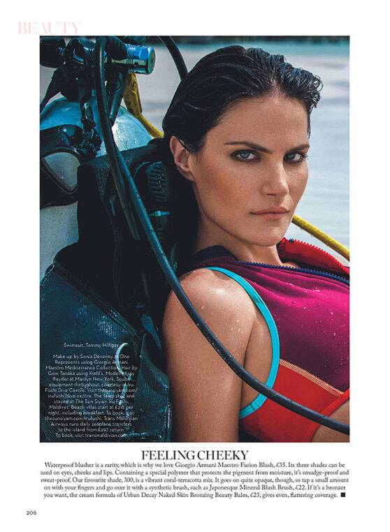 Flouro Flush- Marie Claire - Beauty | Sonia Deveney - Makeup Artist - Marie Claire